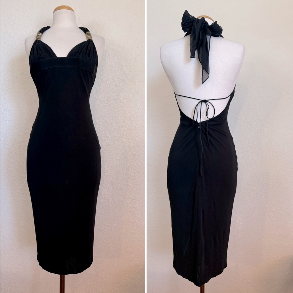 Santini Mavardi VTG Halter Midi Dress